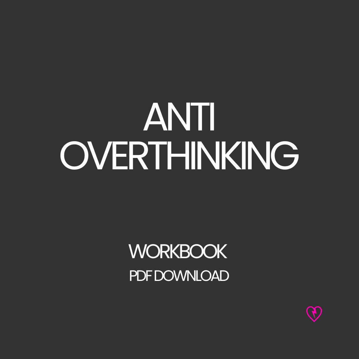 Stoppe dein Gedankenkarussell mit dem Anti-Overthinking Workbook (45 Seiten). Tools, Humor & Übungen für weniger Grübeln, mehr Klarheit & Ruhe. Sofort als PDF.
