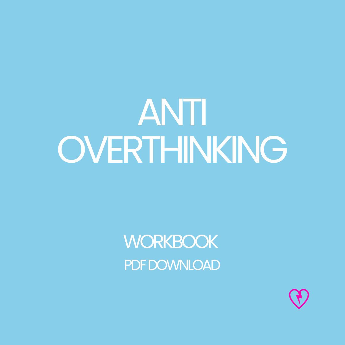 Stoppe dein Gedankenkarussell mit dem Anti-Overthinking Workbook (45 Seiten). Tools, Humor & Übungen für weniger Grübeln, mehr Klarheit & Ruhe. Sofort als PDF.
