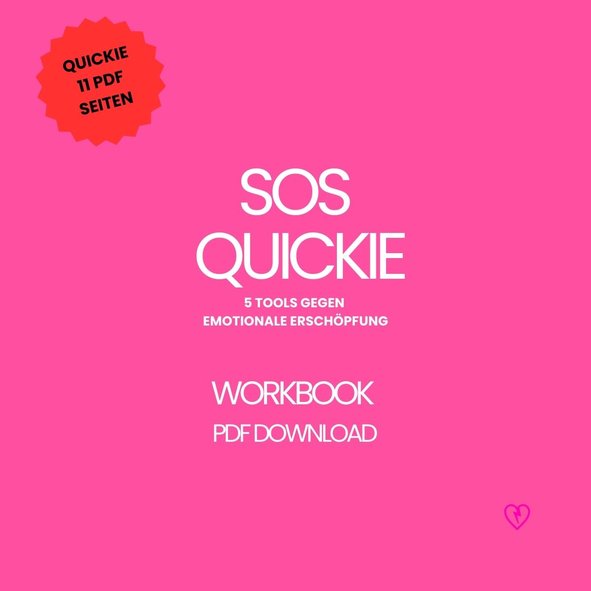 SOS-Workbook Quick – 11 Seiten, 5 Tools gegen emotionale Erschöpfung. Klar, direkt & ohne Bullshit. Für mehr Mut, Klarheit & Energie. Sofort als PDF-Download.