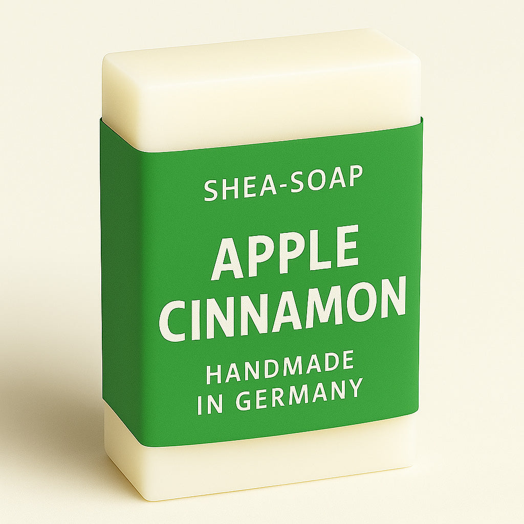 Handgemachte, vegane Naturseife mit BIO-Sheabutter & Glycerin. Ohne SLS/SLES. Sanft zur Haut, stark im Duft. Jetzt entdecken bei Mimi Schnee!