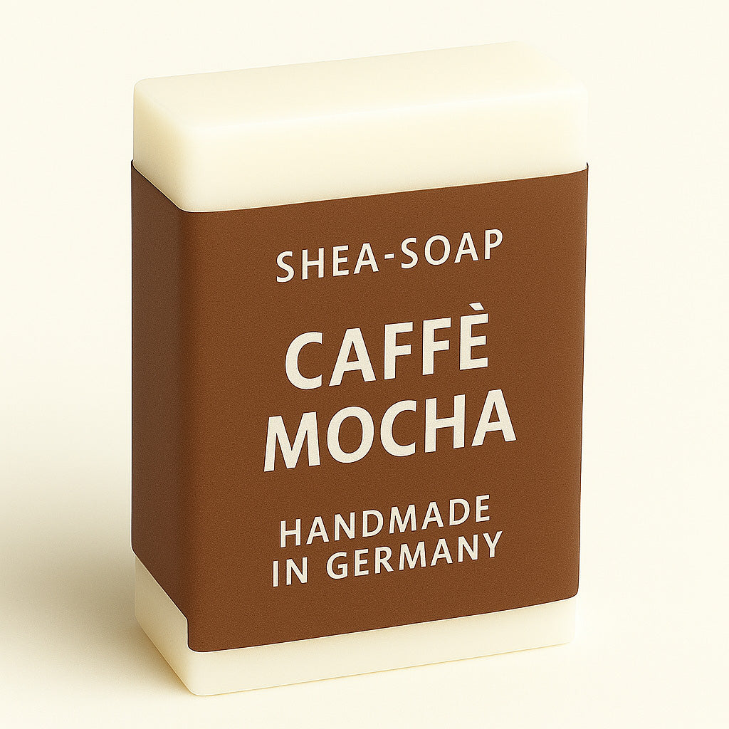 Handgemachte, vegane Naturseife mit BIO-Sheabutter & Glycerin. Ohne SLS/SLES. Sanft zur Haut, stark im Duft. Jetzt entdecken bei Mimi Schnee!
