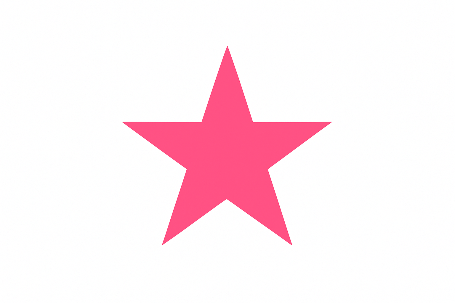 Stern auf weissem Hintergrund in Pink